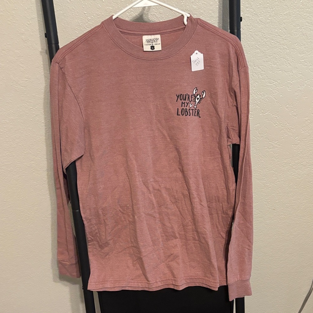Pink Long Sleeve Shirt with Graphic